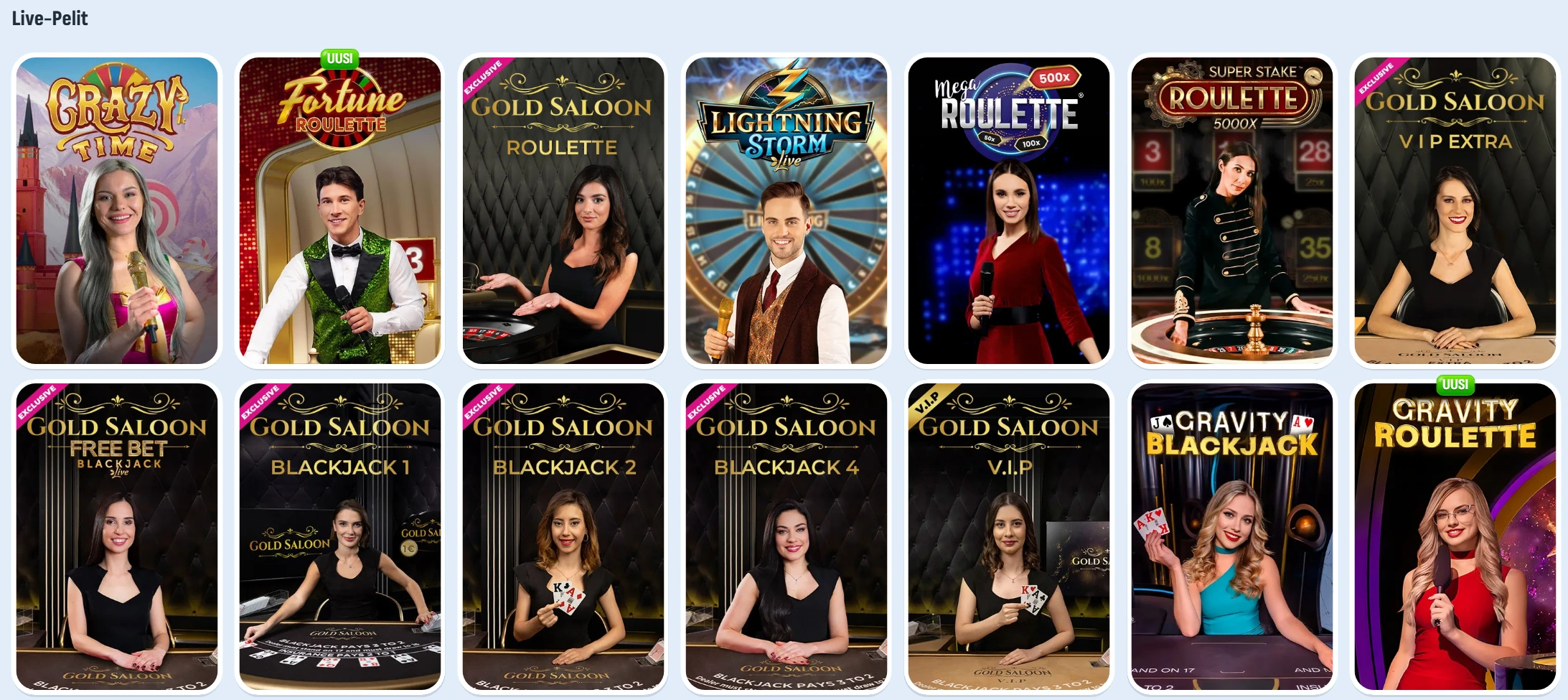 nomini casino live games
